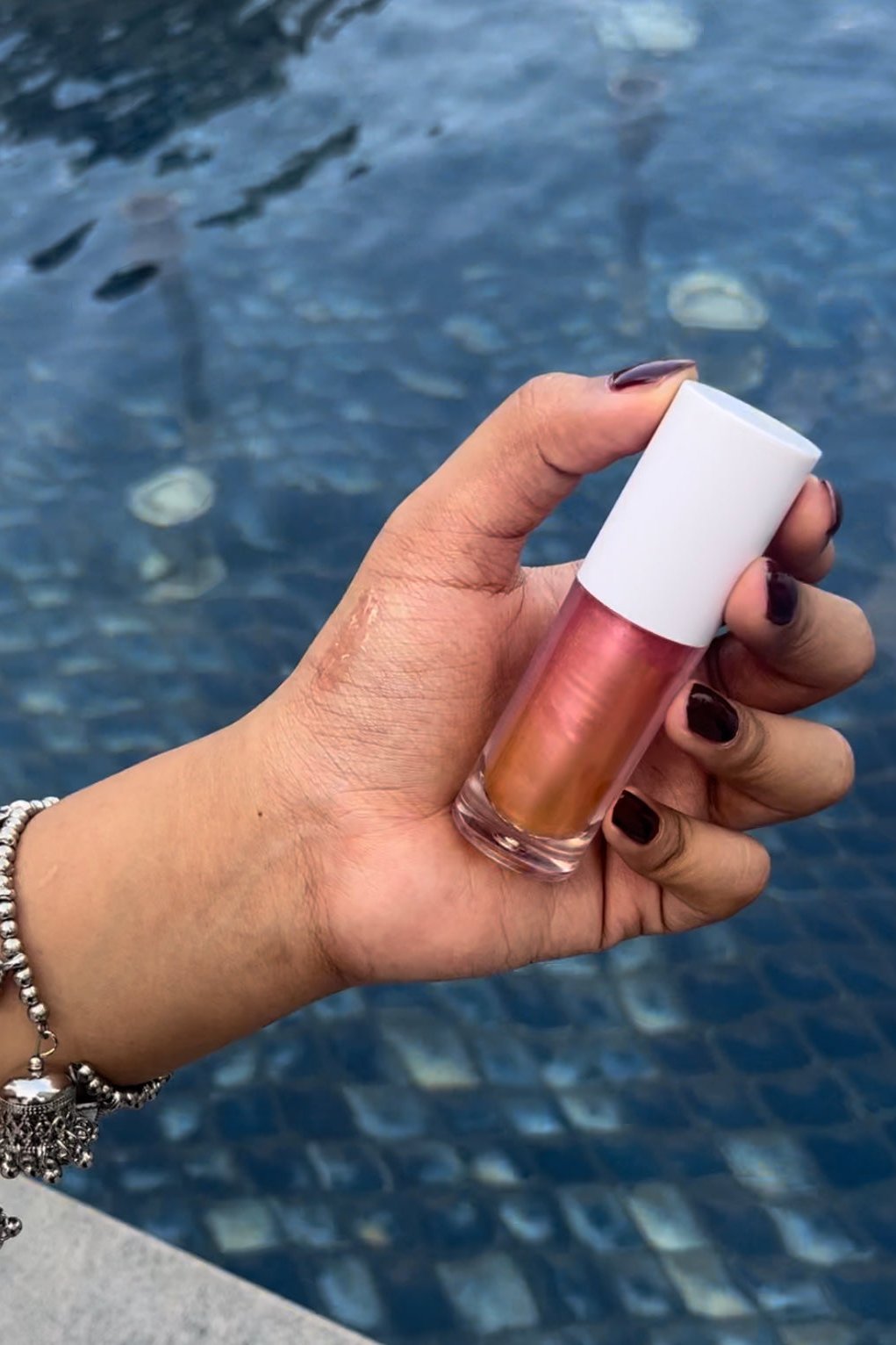 Anti-pigmentation lip oil: Golden Hour | dual toned lip oil